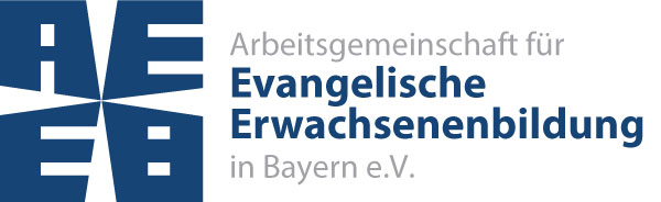 Logo der Arbeitsgemeisnchaft für Evangelische Erwachsenenbildung in Bayern e.V.; Link zur Webseite öffnet in neuem Tab