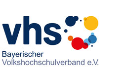 Logo des Bayerischen Volkshochschulverbands; Link zur WEbseite öffnet in neuem Tab